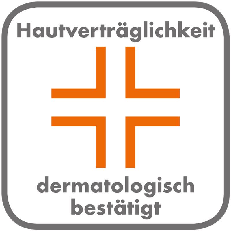 Hautverträglichkeit dermatologisch getestet 